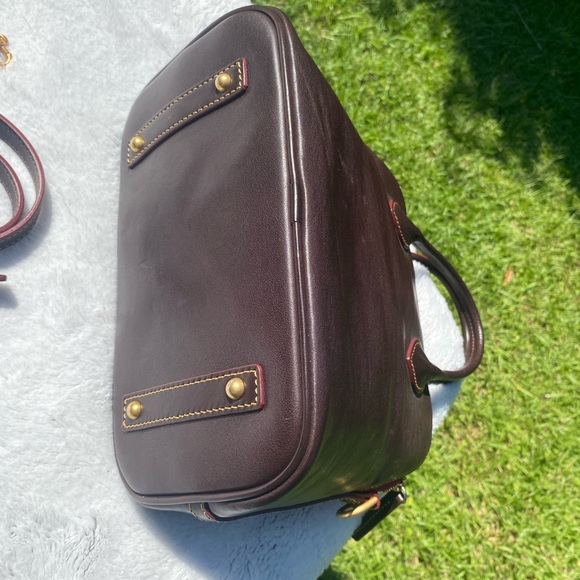 Dooney & Bourke Brown Tmoro Florentine Domed Satchel - Picture 5 of 6